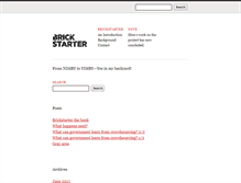 Tablet Screenshot of brickstarter.org